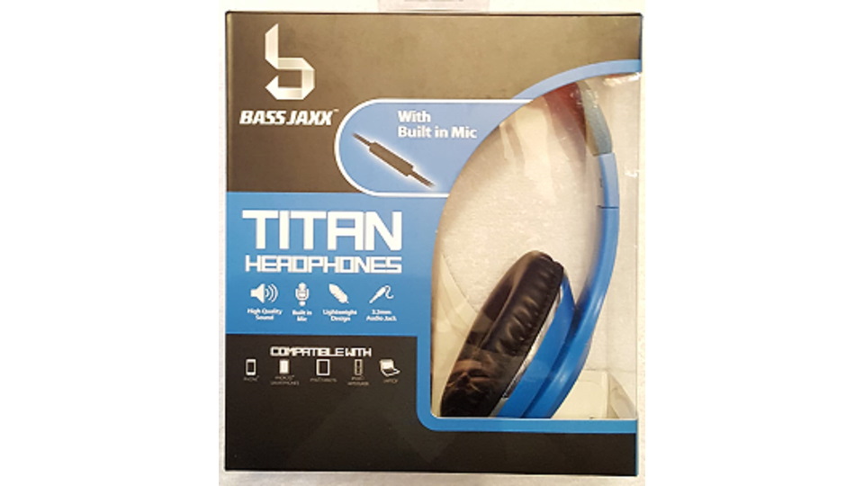 thumbnail Bass Jaxx Blue Titan Headphones
